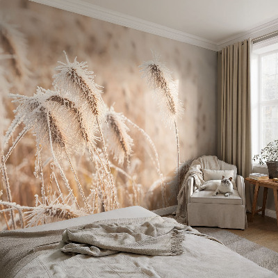 Fotomural decorativo para cabecero de cama con un paisaje invernal