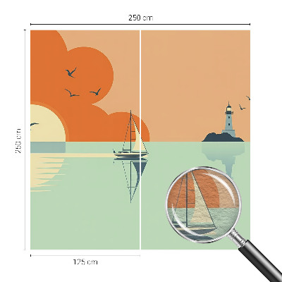 Papel mural con patrón decorativo con diseño «Delicias del mar»