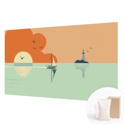 Papel mural con patrón decorativo con diseño «Delicias del mar»
