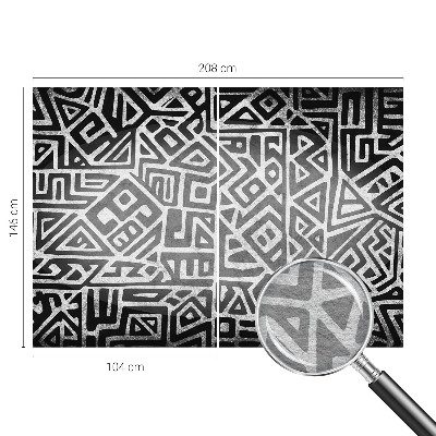 Papel mural texturado decorativo con un diseño de laberinto geométrico