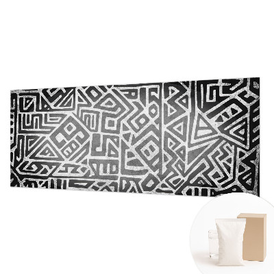 Papel mural texturado decorativo con un diseño de laberinto geométrico