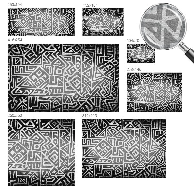 Papel mural texturado decorativo con un diseño de laberinto geométrico