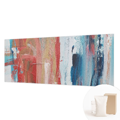 Mural decorativo con abstracciones coloridas