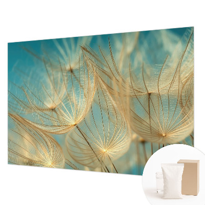 Papel mural con patrón decorativo con diseño de dientes de león etéreos