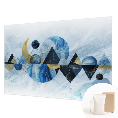 Fotomural decorativo para cabecero de cama con diseño 'Elegancia cósmica' para decorar el dormitorio