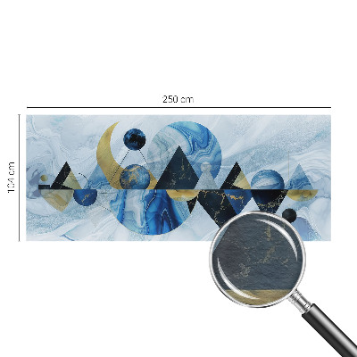 Fotomural decorativo para cabecero de cama con diseño 'Elegancia cósmica' para decorar el dormitorio