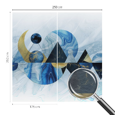 Fotomural decorativo para cabecero de cama con diseño 'Elegancia cósmica' para decorar el dormitorio