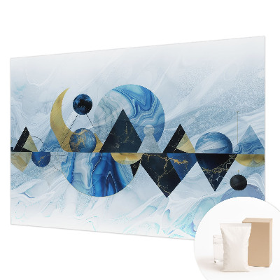 Fotomural decorativo para cabecero de cama con diseño 'Elegancia cósmica' para decorar el dormitorio