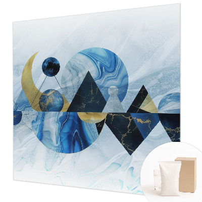 Fotomural decorativo para cabecero de cama con diseño 'Elegancia cósmica' para decorar el dormitorio
