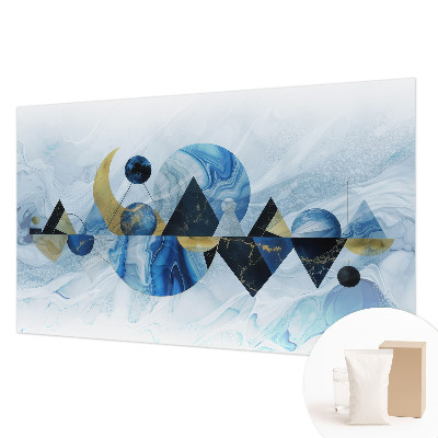 Fotomural decorativo para cabecero de cama con diseño 'Elegancia cósmica' para decorar el dormitorio