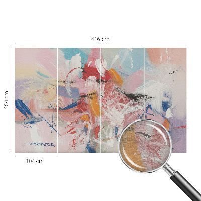 Papel mural con patrón decorativo con diseño de abstracción armoniosa