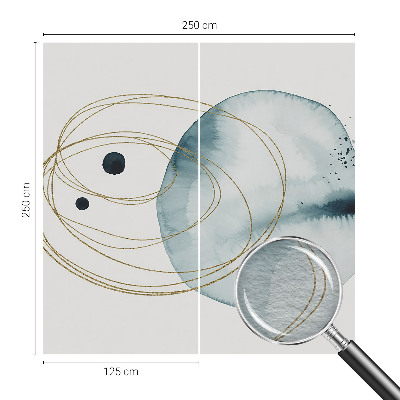 Papel mural con patrón decorativo con un diseño de conexión abstracta