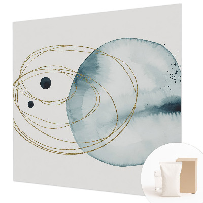Papel mural con patrón decorativo con un diseño de conexión abstracta