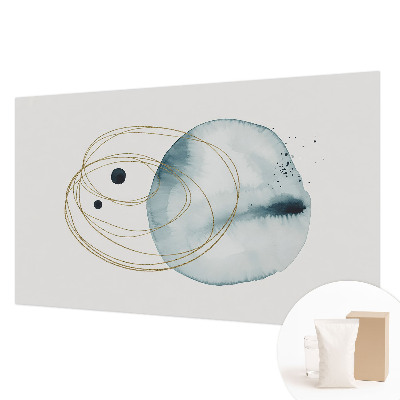 Papel mural con patrón decorativo con un diseño de conexión abstracta