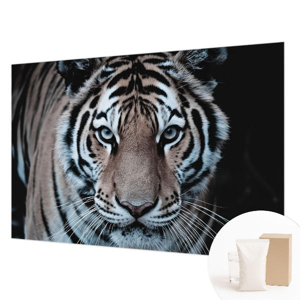 Mural de pared con estampado hermoso con un retrato de tigre