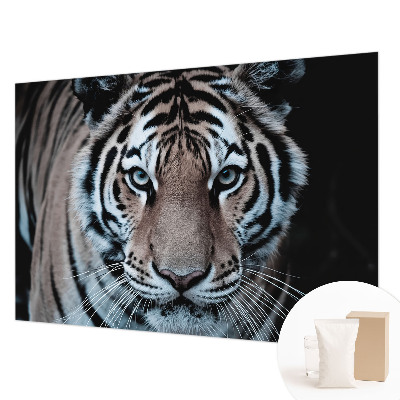 Mural de pared con estampado hermoso con un retrato de tigre