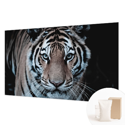 Mural de pared con estampado hermoso con un retrato de tigre