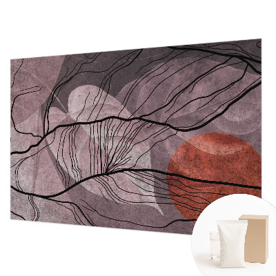 Mural decorativo con diseño de abstracción energética