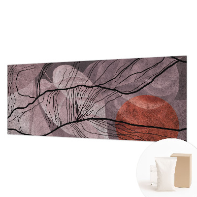 Mural decorativo con diseño de abstracción energética
