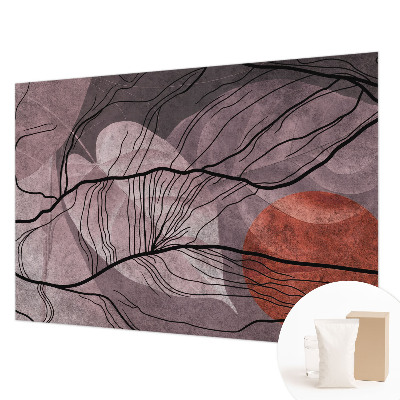 Mural decorativo con diseño de abstracción energética