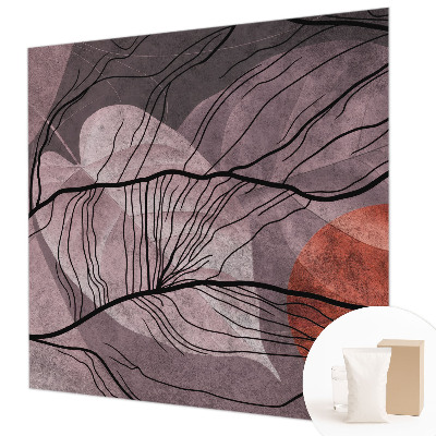Mural decorativo con diseño de abstracción energética