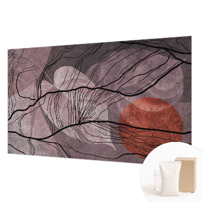 Mural decorativo con diseño de abstracción energética
