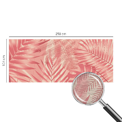 Fotomural decorativo para cabecero de cama con diseño de hojas tropicales