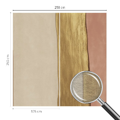 Fotomural decorativo para cabecero de cama con diseño de rayas onduladas