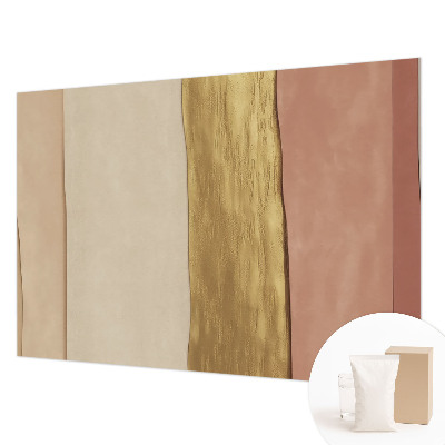 Fotomural decorativo para cabecero de cama con diseño de rayas onduladas