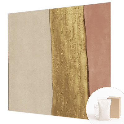 Fotomural decorativo para cabecero de cama con diseño de rayas onduladas