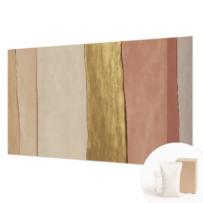 Fotomural decorativo para cabecero de cama con diseño de rayas onduladas