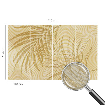 Mural de pared con estampado hermoso con diseño de elegancia tropical