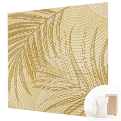 Mural de pared con estampado hermoso con diseño de elegancia tropical