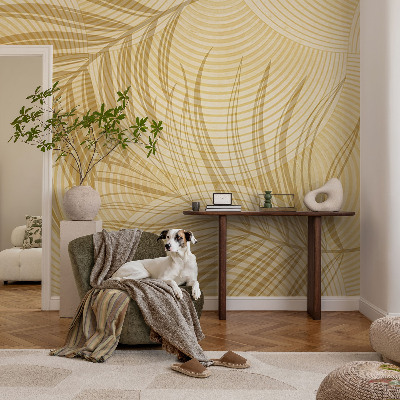 Mural de pared con estampado hermoso con diseño de elegancia tropical