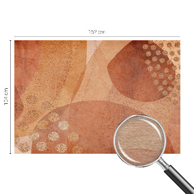 Fotomural decorativo para cabecero de cama con composiciones en tonos terrosos
