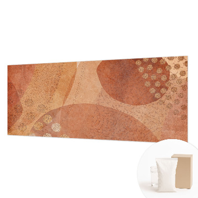 Fotomural decorativo para cabecero de cama con composiciones en tonos terrosos