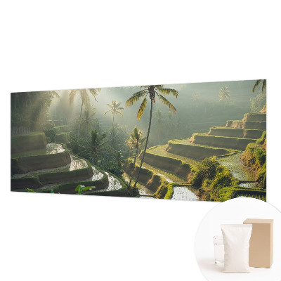 Papel mural con patrón decorativo con el diseño Terrazas del paraíso
