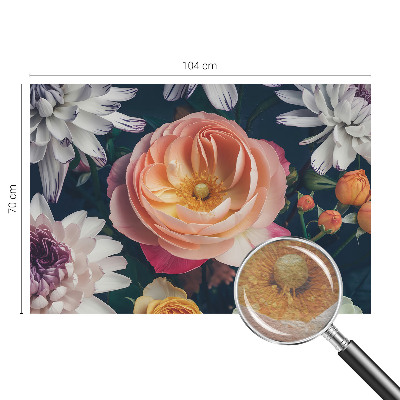 Papel mural texturado decorativo con diseño Armonía floral