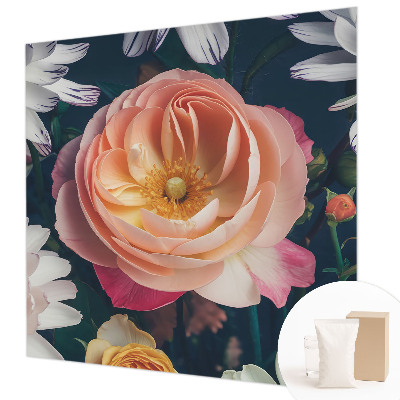 Papel mural texturado decorativo con diseño Armonía floral