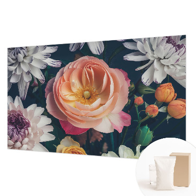 Papel mural texturado decorativo con diseño Armonía floral