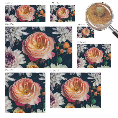 Papel mural texturado decorativo con diseño Armonía floral