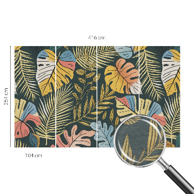 Mural de pared con estampado hermoso con motivo «Energía tropical»