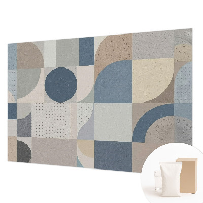 Papel mural con patrón decorativo con motivo de mosaico geométrico