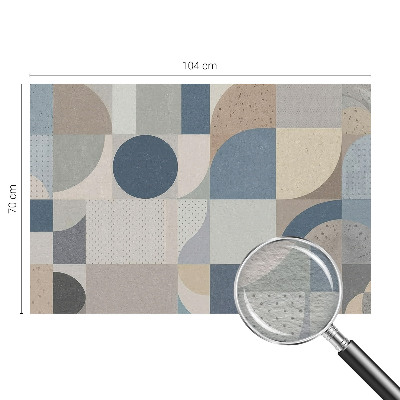 Papel mural con patrón decorativo con motivo de mosaico geométrico