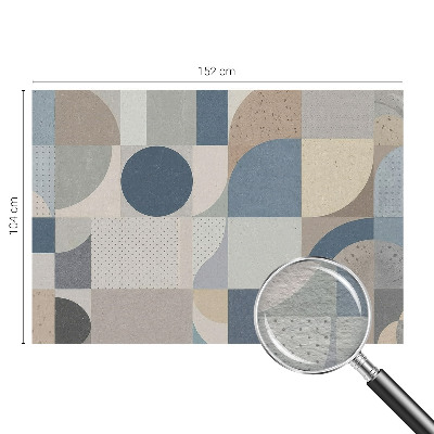Papel mural con patrón decorativo con motivo de mosaico geométrico