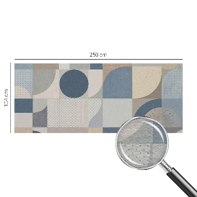 Papel mural con patrón decorativo con motivo de mosaico geométrico
