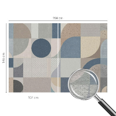Papel mural con patrón decorativo con motivo de mosaico geométrico