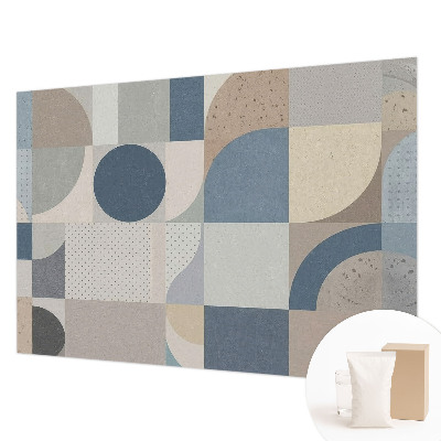 Papel mural con patrón decorativo con motivo de mosaico geométrico