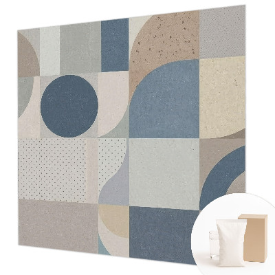 Papel mural con patrón decorativo con motivo de mosaico geométrico