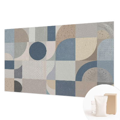 Papel mural con patrón decorativo con motivo de mosaico geométrico